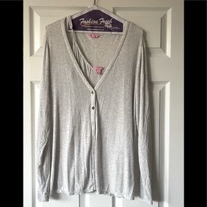 Lilly Pulitzer 2 piece cardigan tank XL EUC